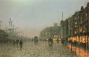 Atkinson Grimshaw Liverpoool from Wapping oil